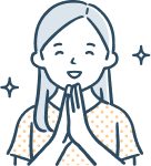 笑顔の女性のイラスト